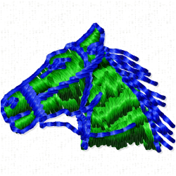 Horses Embroidery Design 4 Horses Embroidery Design 4